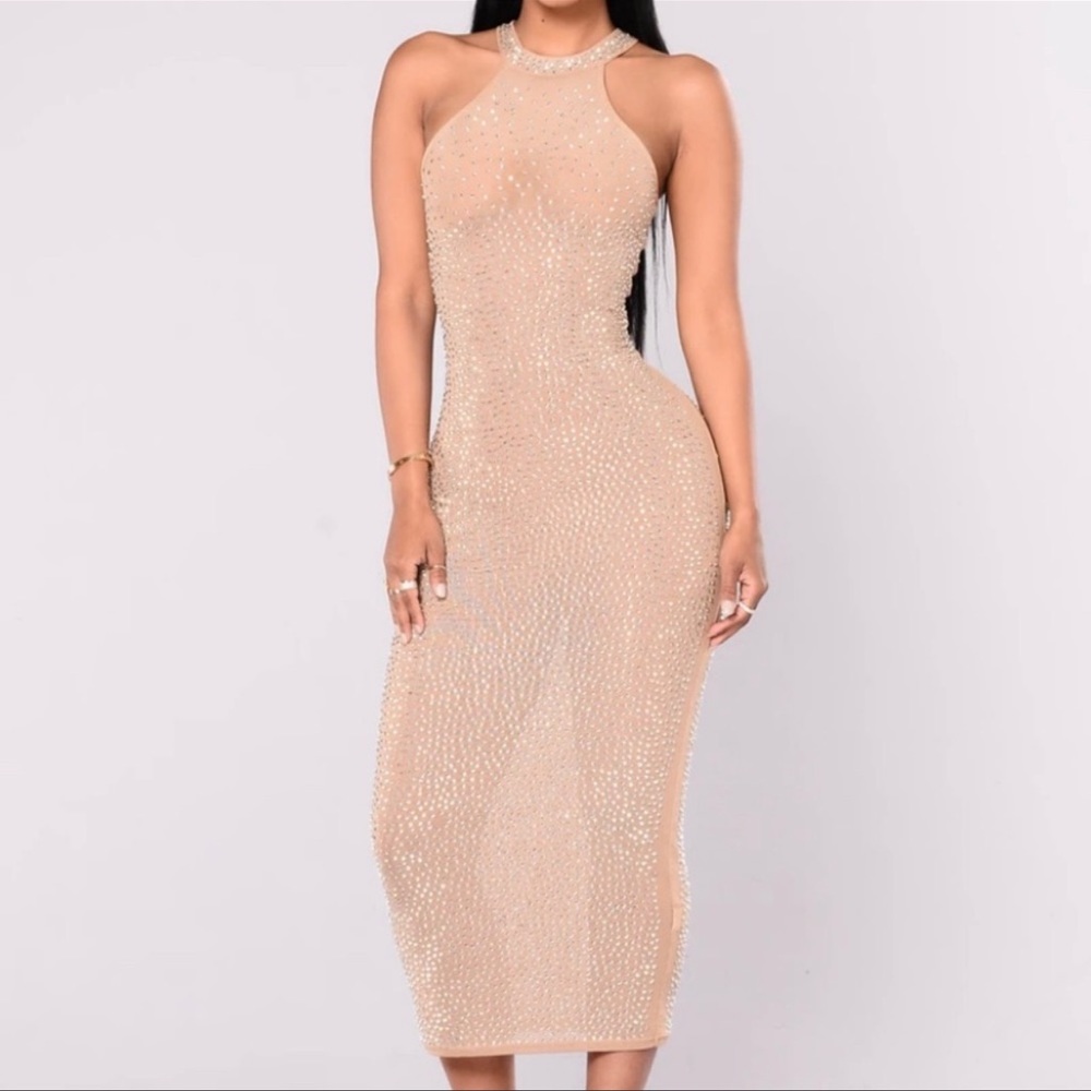 Fashion nova dress bling never worn 3x